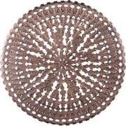 PTMD Xavery Copper Round Iron Wall Panel Carved Look L