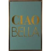 Wanddecoratie Ciao Bella Medium - Groen - 60x3.2x40cm