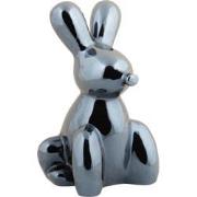 Ornament Balloon Bunny Groot - Zwart - 12.7x11.5x20cm