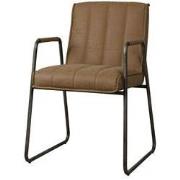 Tower living Santo armchair - fabric Miami 005 brown (uitlopend)