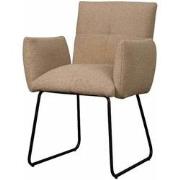 Tower living Dante armchair - fabric Teddy MJ8-3 Light brown