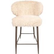 PTMD Ares Bar Chair Hair Beige