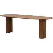 Eettafel Deens Ovaal 220cm - Bruin Mangohout - Feline