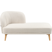 Beliani TANLAY - Chaise longue-Beige-Polyester