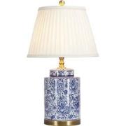 Fine Asianliving Chinese Tafellamp Porselein Blauw Wit Art