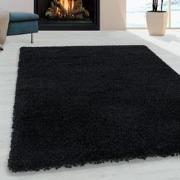 Tapijtenloods Monaco Soft Shaggy Hoogpolig Vloerkleed Black- 300x400 C...