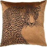 Dutch Decor SIMBA - Sierkussen met dierenprint 45x45 cm Tobacco Brown ...