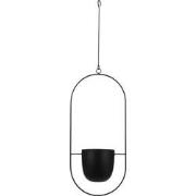 Mica Decorations Dexter Bloempot Hangend - L24 x B14 x H83 cm - Zwart