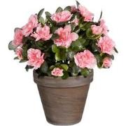 Mica Decorations Azalea Kunstplant in Bloempot Stan - H31 x Ø26 cm - P...