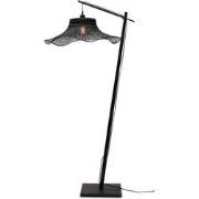 Vloerlamp Ibiza - Bamboe Zwart - 83x65x176cm