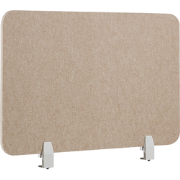 Beliani SPLIT - Bureauscheidingswand-Beige-Polyester