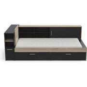 Bed met opbergruimte in 90x190/200 cm - L119,2 cm