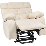 Beliani ARES - TV-fauteuil-Beige-Polyester