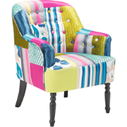 Beliani MANDAL - Fauteuil-Multicolor-Polyester