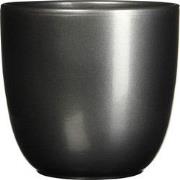 2 stuks - Bloempot Pot rond es/13 tusca 14 x 14.5 cm antraciet Mica