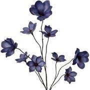 Kunstbloem Wild magnolia spray Salla blue 127 cm