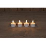 Extension Set 4 3D Wick Induc Rechargeable White Tealight