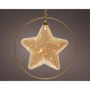 MicroLED ster BO d26h26 cm amber/klassiek warm kerstverlichting