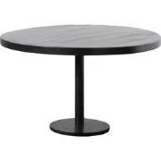 Eettafel Rond 130cm - Zwart - Mangohout - Dinand - Giga Meubel