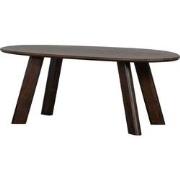 BePureHome Roundly Eetkamertafel - Mangohout - Walnoot - 76x200x100