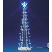 Lighted silhouette tree (blue) l