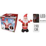 Kerstman opblaasbaar led 190cm