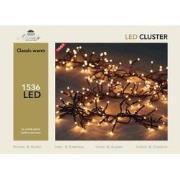 Led classic cluster lights 1536l/9m - 4m aanloopsnoer zwart - bi-bui t...