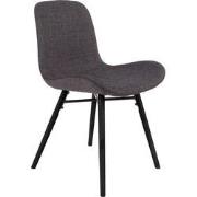 Housecraft Living Lester Eetkamerstoelen Antraciet - Set van 2