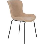 Housecraft Living Junzo Rib Eetkamerstoelen Taupe - Set van 2