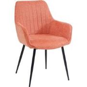 Housecraft Living Maud Eetkamerstoelen met armleuning Roze - Set van 2