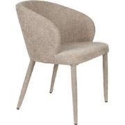 Housecraft Living Tamsin Eetkamerstoelen Gestoffeerd Beige - Set van 2