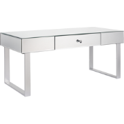 Beliani NESLE - Salontafel-Zilver-Glas