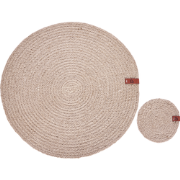 Beliani BUSHMINT - Placemats en onderzetters-Natuurlijk-Jute