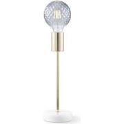 Home sweet home tafellamp Cava Marble - marmer/goud