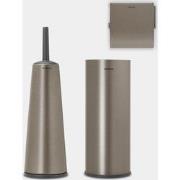 ReNew Toiletaccessoire-set, toiletborstel met houder, toiletrolhouder ...