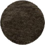 Tapijtenloods Pearl Soft Rond Hoogpolig Vloerkleed Bruin- 80 CM ROND