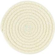 Krumble Pannenonderzetter rond - Katoen - Beige