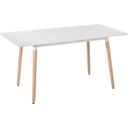 Beliani MIRABEL - Eettafel-Wit-MDF