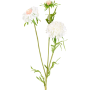 Witte kunstbloeiende scabiosa stengel H59