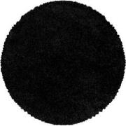 Tapijtenloods Monaco Soft Rond Shaggy Hoogpolig Vloerkleed Black- 80 C...