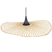 Beliani FLOYD - Hanglamp-Lichte houtkleur-Bamboehout