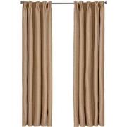 Larson - Luxe effen blackout gordijn - met haken - 1.5m x 2.5m - Donke...