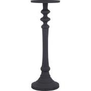 PTMD Lisann Black Casted Alu Candleholder Round L