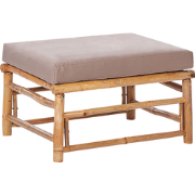 Beliani CERRETO - Tuinstoel-Beige-Bamboehout