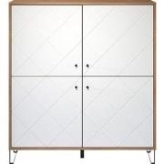 Buffet hoog 4 deuren mat wit L123 cm - Touch