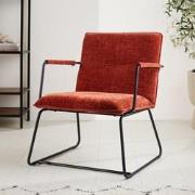 Fauteuil Hailey koper chenille