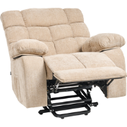 Beliani ARES - TV-fauteuil-Beige-Polyester