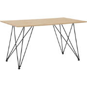 Beliani KENTON - Eettafel-Lichte houtkleur-MDF