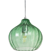 Beliani KEILA - Hanglamp-Groen-Glas