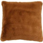 Dutch Decor ZAYA - Kussenhoes unikleur 60x60 cm - Tobacco Brown - brui...